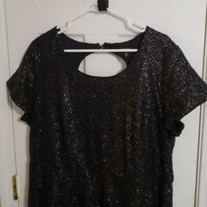 Torrid black sequins dress sz 20